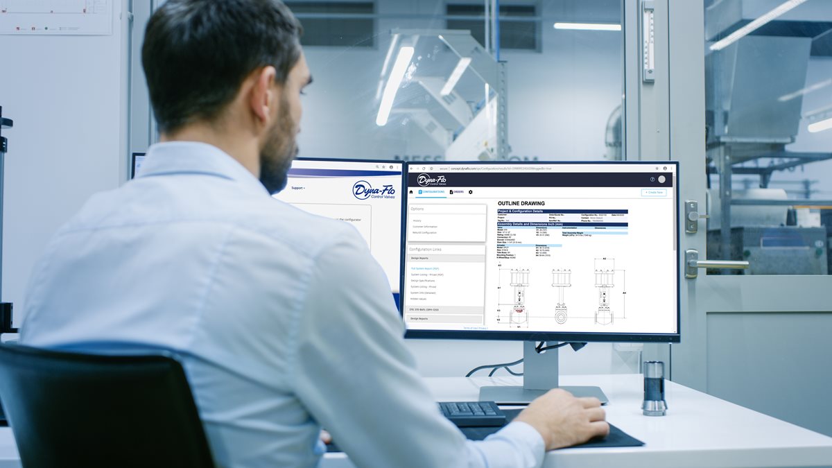 Man sitting at computer screen